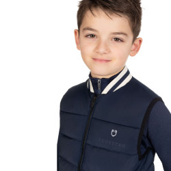 Chaleco técnico infantil con cuello de punto niño