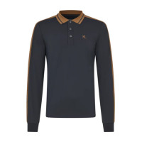 KLmarco polo en piqué de manga larga para hombre Kingsland Marino Azul marino