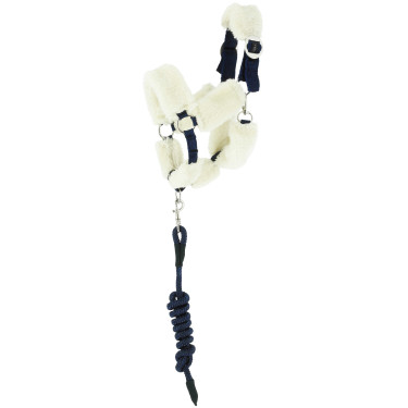Pony Academy Cabezada y cuerda para Hobby Horse EK-Teddy Negro