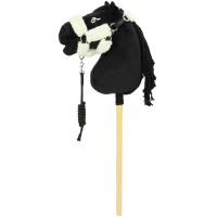Pony Academy Cabezada y cuerda para Hobby Horse EK-Teddy Negro