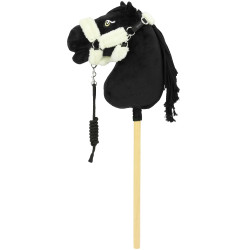 Pony Academy Cabezada y cuerda para Hobby Horse EK-Teddy Negro