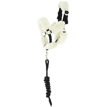 Pony Academy Cabezada y cuerda para Hobby Horse EK-Teddy Negro