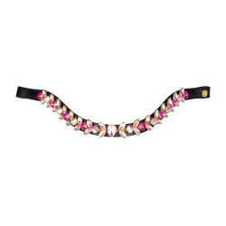 Frontalera Northern Lights Crystal de cuero Equestro
