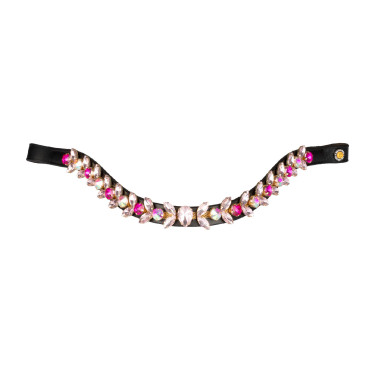 Frontalera Northern Lights Crystal de cuero Equestro