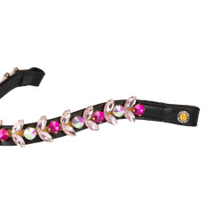 Frontalera Northern Lights Crystal de cuero Equestro
