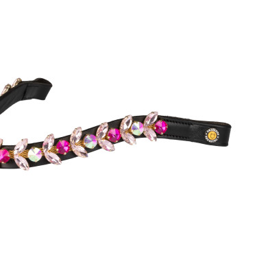 Frontalera Northern Lights Crystal de cuero Equestro