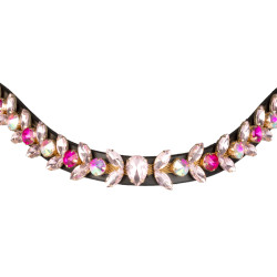 Frontalera Northern Lights Crystal de cuero Equestro