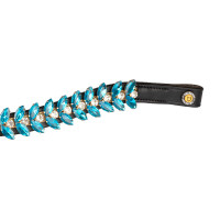 Frontal Blue Jets Crystal en cuero Equestro