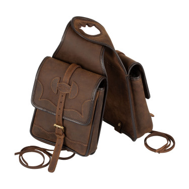 Alforja para silla western de cuero Pool's