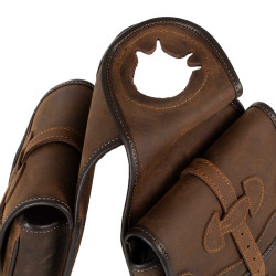 Alforja para silla western de cuero Pool's