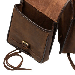 Alforja para silla western de cuero Pool's