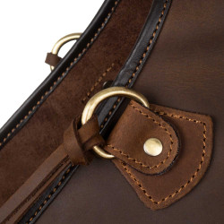 Alforja para silla western en cuero decorado Pool's