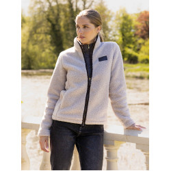 Chaqueta con cremallera de forro polar sherpa Heritage Stone LeMieux