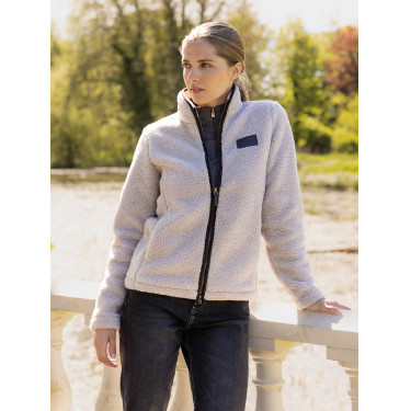 Chaqueta con cremallera de forro polar sherpa Heritage Stone LeMieux