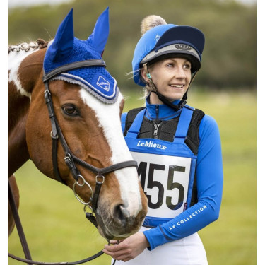 Portadorsal de competición LeMieux Benetton azul