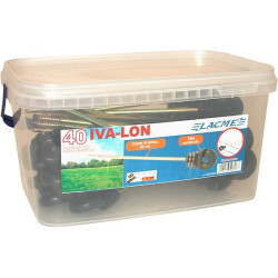 Aislador separador Lacmé IVA Lon para poste de madera Aislador separador Lacmé IVA Lon para poste de madera