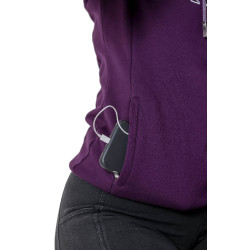 Sudadera con capucha y cuello alzado de LeMieux Highland Uva Burdeos Sudadera con capucha y cuello alzado de LeMieux Highland Uva Burdeos