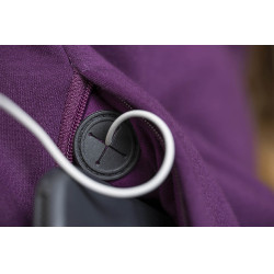 Sudadera con capucha y cuello alzado de LeMieux Highland Uva Burdeos Sudadera con capucha y cuello alzado de LeMieux Highland Uva Burdeos