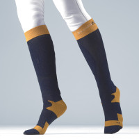 Calcetines Emo Flags & Cup Azul marino / miel