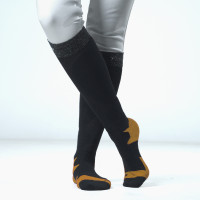 Calcetines Flags & Cup Wabana Caviar / miel Negro