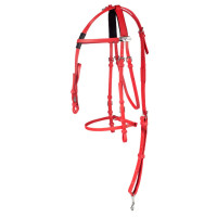 Brida completa en síntetica beta Finn-Tack Roja Rojo