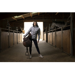 Chaqueta acolchada Equithème Lara Gris