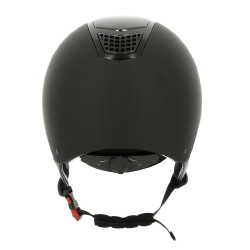 Casco EQUITHEME Airy Negro / azúl brillo