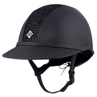 Casco Charles Owen SP8 Plus Leather Look Azul marino brillante