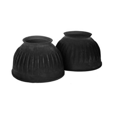 Campanas de goma estriadas Horze Negro