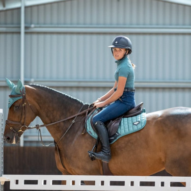 Mantilla doma LeMieux Carbon Mesh Square Sabio Azul