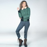 Pantalón Flags & Cup Check mujer Gris Pantalón Flags & Cup Check mujer Gris