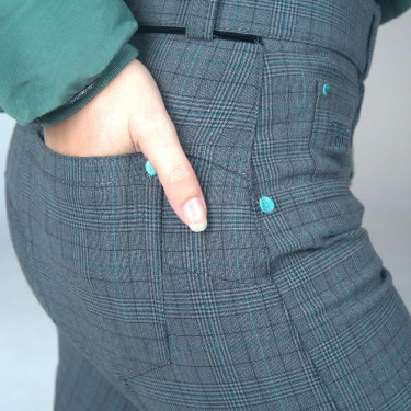 Pantalón de equitación para mujer Flags & Cup Checks Pantalón de equitación para mujer Flags & Cup Checks