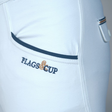 Pantalón Flags & Cup Bassano Junior Blanco