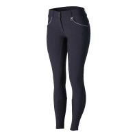 Pantalones de silicona de talle alto para mujer Horze Aubrey Azul marino oscuro