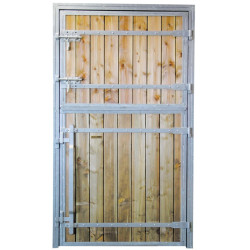Puerta de box Pro La Gée pino del norte tirante recto Puerta de box Pro La Gée pino del norte tirante recto