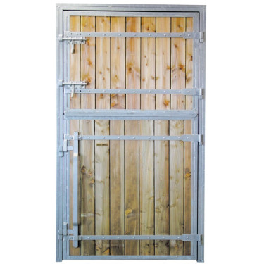 Puerta de box Pro La Gée pino del norte tirante recto Puerta de box Pro La Gée pino del norte tirante recto