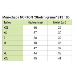 Polainas Norton Stretch grainé Polainas Norton Stretch grainé