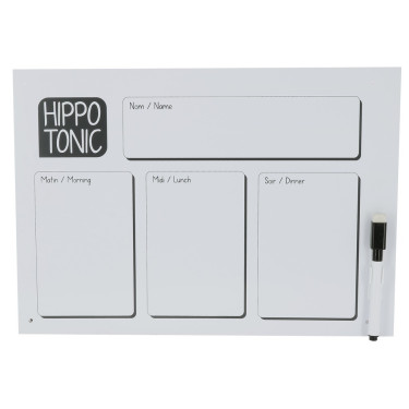 Placa de ración con rotulador Hippotonic Placa de ración con rotulador Hippotonic