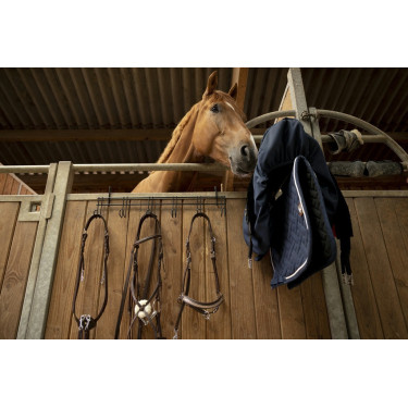 Soporte para bridas Hippotonic de 6 plazas, con ganchos Soporte para bridas Hippotonic de 6 plazas, con ganchos