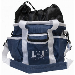 Bolsa de limpieza modelo grande T de T marine/blanc Azul