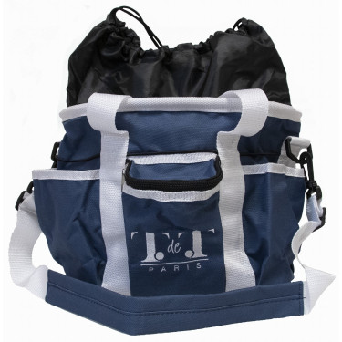 Bolsa de limpieza modelo grande T de T marine/blanc Azul