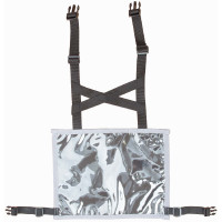 Porta dorsal T de T Negro / Gris