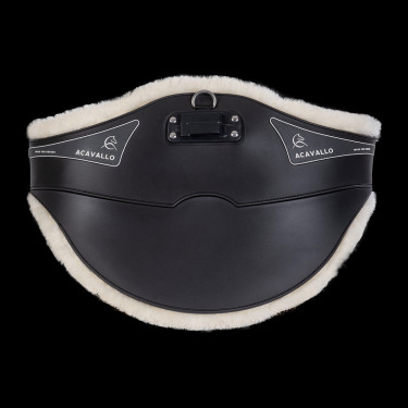 Cincha con protector abdominal Acavallo Gel y PVC Forro interior desmontable de lana Cincha con protector abdominal Acavallo Gel y PVC Forro interior desmontable de lana