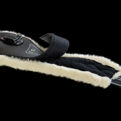 Cincha faldón Acavallo Gel & Pvc Forro de lana extraíble Negro Cincha faldón Acavallo Gel & Pvc Forro de lana extraíble Negro