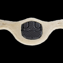 Cincha faldón Acavallo Gel & Pvc Forro de lana extraíble Negro Cincha faldón Acavallo Gel & Pvc Forro de lana extraíble Negro