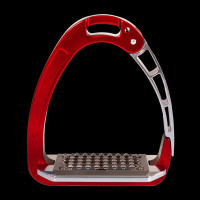 Estribos de aluminio Acavallo Arena Aluplus Roja
