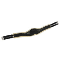 Cincha anatomica Acavallo Gel & Pvc Forro de lana extraíble Negro