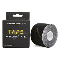 Cinta adhesiva BACK ON TRACK Welltex® Negro