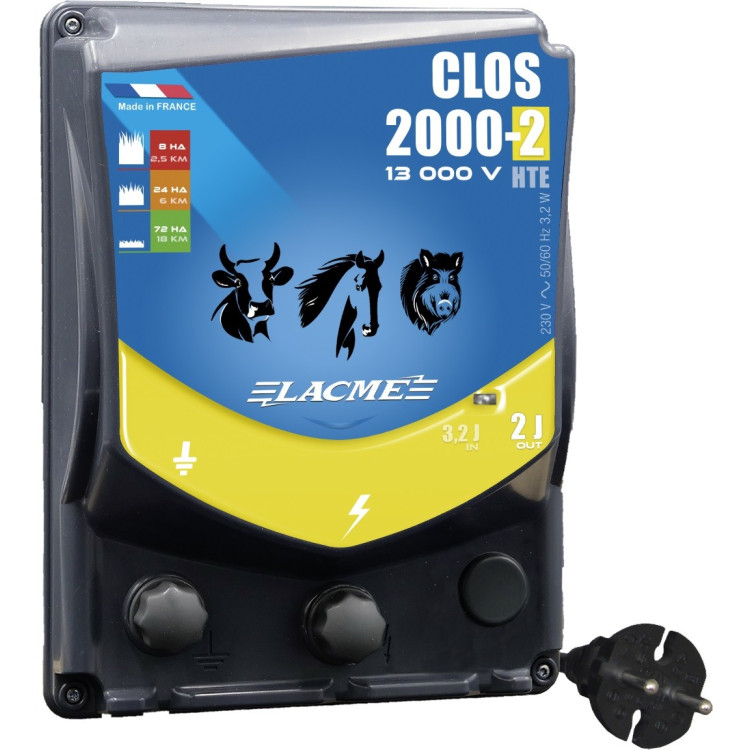 Pastor eléctrico Lacmé Clos 2000-2 230V Pastor eléctrico Lacmé Clos 2000-2 230V