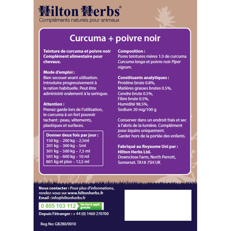Cúrcuma y Pimienta Negra Hilton Herbs Cúrcuma y Pimienta Negra Hilton Herbs